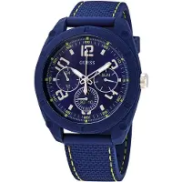 GUESS Herreur W1256G3 Blå/Gummi Ø46 mm