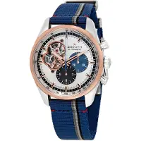 Zenith Herreur 51.2080.4061-69.C802 El Primero Sølvfarvet/Tekstil