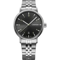 Wenger Herreur 01.1731.120 Sort/Stål Ø40 mm