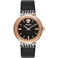 Versace Dameur VETCA0224 Mythos Sort/Læder Ø36 mm