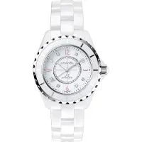 Chanel Dameur H4864 J12 Hvid/Keramik Ø38 mm