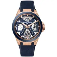 Ulysse Nardin Herreur 1725-400-3A-3A Blast Skeletskåret/Gummi Ø45 mm
