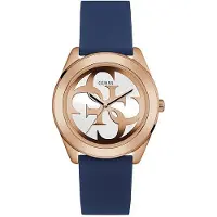 GUESS Dameur W0911L6 G Twist Hvid/Gummi Ø38 mm
