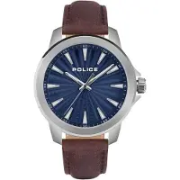 Police Herreur PEWJA2207803 Mensor Blå/Læder Ø44 mm