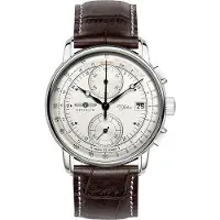 Zeppelin 100 Jahre Herreur 86701 Beige/Læder Ø42 mm