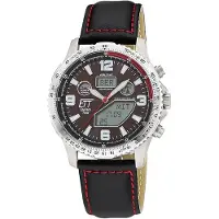ETT Eco Tech Time Herreur EGT-11718-22L Funk Brun/Læder Ø45 mm