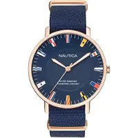 Nautica Herreur NAPCRF902 Caprera Blå/Tekstil Ø43 mm