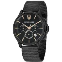 Maserati Herreur R8873618013 Epoca Sort/Stål Ø42 mm