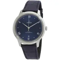 Omega Herreur 434.13.40.20.03.001 De Ville Prestige Blå/Læder Ø40