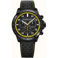 Raymond Weil Herreur 8570-BKR-05275 Tango Sort/Gummi Ø43 mm