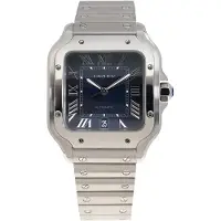 Cartier WSSA0071 Santos de Blå/Stål 47.5x39.74 mm