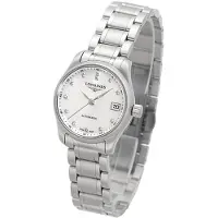 Longines Dameur L2.128.4.87.6 Master Hvid/Stål Ø25.5 mm