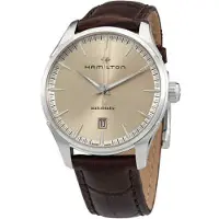 Hamilton Herreur H32475520 Jazzmaster Beige/Læder Ø40 mm
