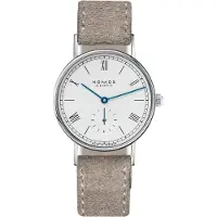 Nomos Glashütte Dameur N-244 Ludwig Hvid/Læder Ø32.8 mm