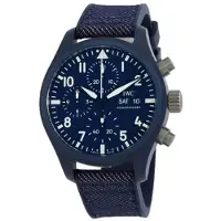 IWC Herreur IW389404 Pilots Blå/Gummi Ø41.9 mm