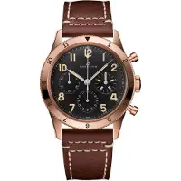 Breitling Herreur RB0920131B1X1 Aviator 8 Sort/Læder Ø41 mm