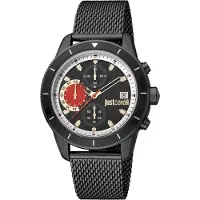 Just cavalli Herreur JC1G215M0075 Classic Sort/Stål Ø42 mm