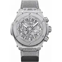 Hublot Herreur 441.NX.4210.RX.HEC22 Big Bang 42mm Sølvfarvet/Læder