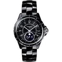Chanel Dameur H3406 J12 Sort/Keramik Ø38 mm