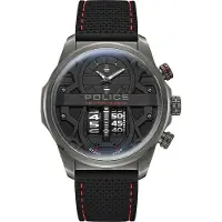 Police Herreur PEWJM0006505 Rotorcrom Sort/Gummi Ø44 mm