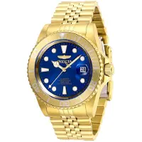 Invicta Herreur 30097 Pro Diver Blå/Gul guldtonet stål Ø42 mm