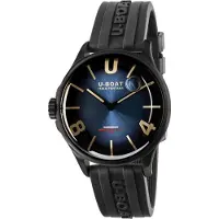U-BOAT Herreur 9020/B Darkmoon Blå/Gummi Ø40 mm