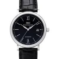 IWC Herreur IW356502 Portofino Sort/Læder Ø40 mm