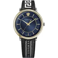Versace Herreur VE5A01821 V Circle Blå/Læder Ø42 mm