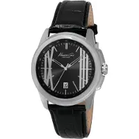 Kenneth Cole Herreur IKC8095 Sort/Læder Ø44 mm