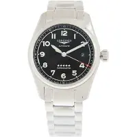 Longines Herreur L3.810.4.53.6 Spirit Sort/Stål Ø40 mm