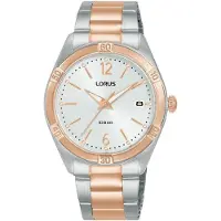 Lorus Dameur RH982QX9 Fashion Sølvfarvet/Rosaguldtonet stål Ø34 mm