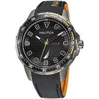Nautica Herreur NAPCLS113 Coba Lake Sort/Gummi Ø48 mm