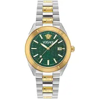 Versace Herreur VE8E00524 V Dome Grøn/Gul guldtonet stål Ø42 mm