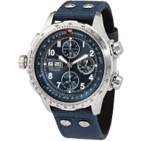 Hamilton Herreur H77906940 Khaki Aviation Blå/Læder Ø45 mm