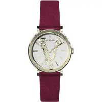 Versace Dameur VERI00320 V Virtus Sølvfarvet/Læder Ø36 mm