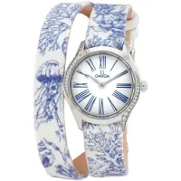 Omega Dameur 428.17.26.60.04.001 De Ville Mini Tresor Hvid/Læder