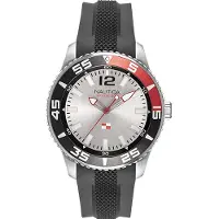 Nautica Herreur NAPPBP904 Sølvfarvet/Gummi Ø44 mm