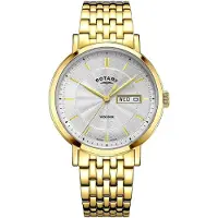 Rotary Herreur GB05423/02 Windsor Sølvfarvet/Gul guldtonet stål