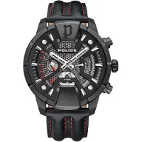 Police Herreur PEWJF2203710 Huntley Sort/Læder Ø48 mm