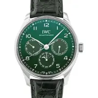 IWC Herreur IW344207 Portugieser Grøn/Læder Ø42.4 mm