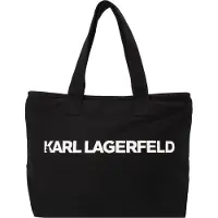 Karl Lagerfeld Shopper 'ESSENTIAL' sort / hvid