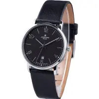 Junghans Herreur 14/4062.00 Milano Sort/Læder Ø37 mm