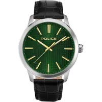 Police Herreur PEWJA2207701 Raho Grøn/Læder Ø44 mm
