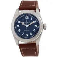 Hamilton Herreur H70225540 Khaki Field Expedition Blå/Læder Ø37 mm
