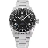 Longines Herreur L3.802.4.53.6 Spirit Zulu Time Sort/Stål Ø39 mm