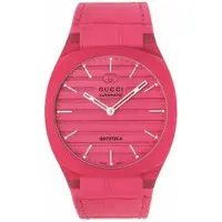 Gucci Dameur YA163326 Rosa/Læder Ø34 mm