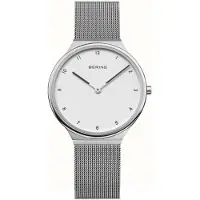 Bering Dameur 18434-004 Ultra Slim Hvid/Stål Ø34 mm