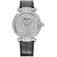 Chopard Dameur 384240-1001 Imperiale Sølvfarvet/Læder Ø40 mm
