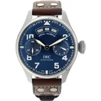 IWC Herreur IW502710 Big Pilot Blå/Læder Ø46.2 mm