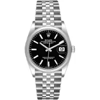 Rolex Herreur 126200-0003 Datejust 36 Sort/Stål Ø36 mm